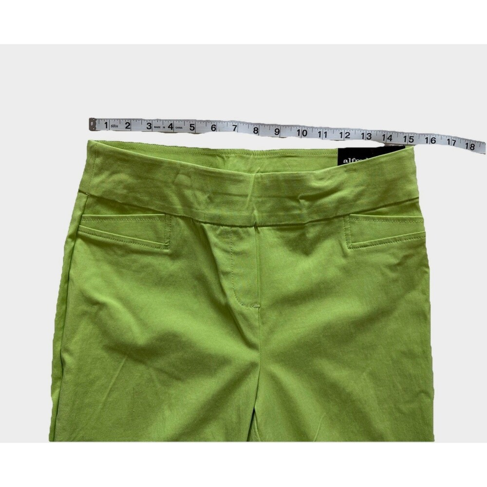 Alfred Dunner Womens Pull On Allure Capri Pants NWT SIZE 10P Short Lime Green - Picture 5 of 9